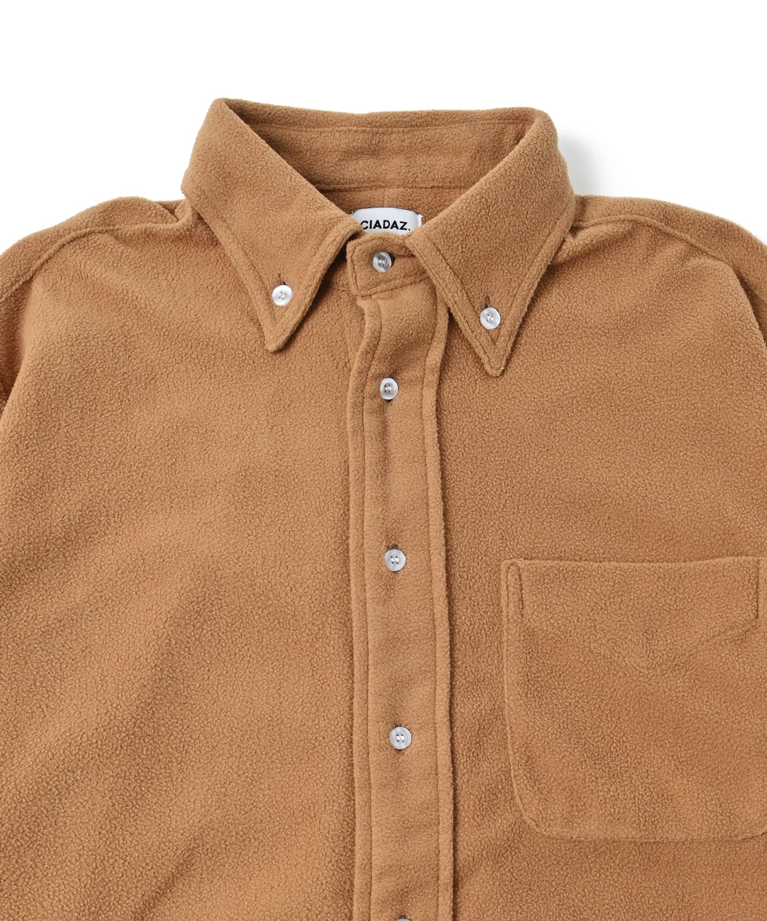 フリースボタンダウンシャツ BROWN – CIADAZ