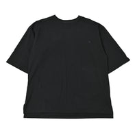 ファインコットン　ワイドフィットTシャツ BLACK