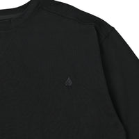 ファインコットン　ワイドフィットTシャツ BLACK