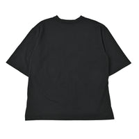 ファインコットン　ワイドフィットTシャツ BLACK