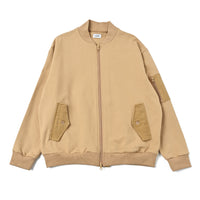 スウェットMA-1 ブルゾン BEIGE