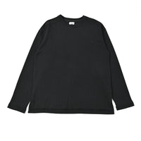 ファインコットン ロングスリーブTシャツ BLACK