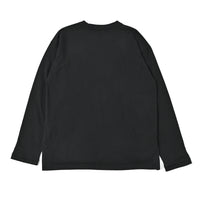 ファインコットン ロングスリーブTシャツ BLACK