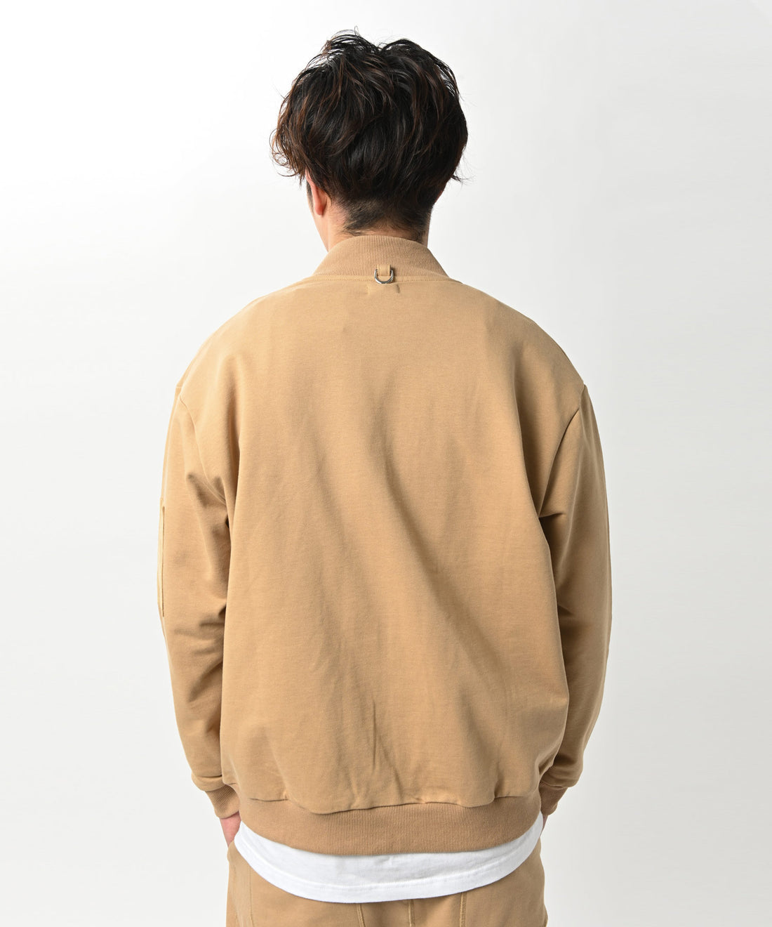 スウェットMA-1 ブルゾン BEIGE