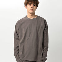 ファインコットン ロングスリーブTシャツ GRAY